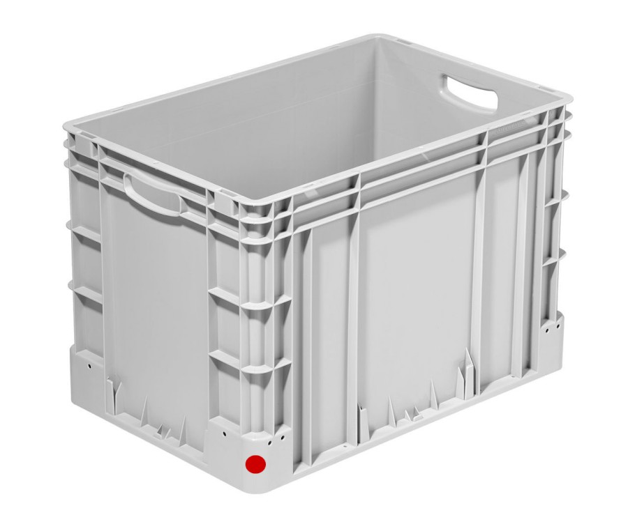 Přepravka Silverline 4272/000300 červená, OÚ, uzavřená, 2 držáky etiket